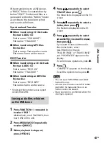 Preview for 43 page of Sony MHC-V90DW Operating Instructions Manual