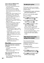 Preview for 80 page of Sony MHC-V90DW Operating Instructions Manual