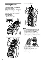 Preview for 24 page of Sony MHC-V90W Operating Instructions Manual