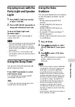 Preview for 51 page of Sony MHC-V90W Operating Instructions Manual