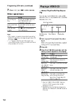 Предварительный просмотр 12 страницы Sony MHC-VX222 Operating Instructions Manual