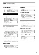 Preview for 3 page of Sony MHC-VX3 Operating Instructions Manual