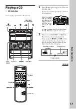 Предварительный просмотр 13 страницы Sony MHC-VX3 Operating Instructions Manual