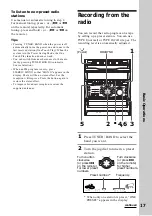 Предварительный просмотр 17 страницы Sony MHC-VX3 Operating Instructions Manual