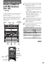 Preview for 23 page of Sony MHC-VX3 Operating Instructions Manual