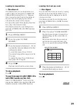 Preview for 29 page of Sony MHC-VX3 Operating Instructions Manual