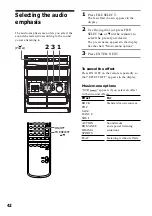 Предварительный просмотр 42 страницы Sony MHC-VX3 Operating Instructions Manual