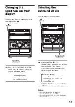 Предварительный просмотр 43 страницы Sony MHC-VX3 Operating Instructions Manual