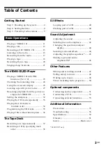 Preview for 3 page of Sony MHC-VX5 Operating Instructions Manual