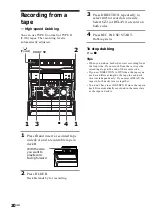 Предварительный просмотр 20 страницы Sony MHC-VX5 Operating Instructions Manual