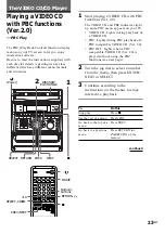 Предварительный просмотр 23 страницы Sony MHC-VX5 Operating Instructions Manual