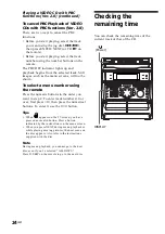 Preview for 24 page of Sony MHC-VX5 Operating Instructions Manual