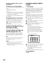 Preview for 30 page of Sony MHC-VX5 Operating Instructions Manual