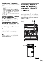 Предварительный просмотр 31 страницы Sony MHC-VX5 Operating Instructions Manual