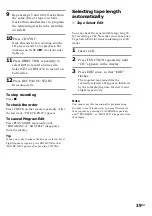 Предварительный просмотр 39 страницы Sony MHC-VX5 Operating Instructions Manual