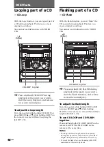 Предварительный просмотр 40 страницы Sony MHC-VX5 Operating Instructions Manual