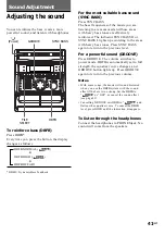 Предварительный просмотр 41 страницы Sony MHC-VX5 Operating Instructions Manual