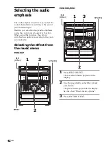 Предварительный просмотр 42 страницы Sony MHC-VX5 Operating Instructions Manual