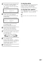 Preview for 49 page of Sony MHC-VX5 Operating Instructions Manual