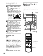 Предварительный просмотр 14 страницы Sony MHC-VX55 Operating Instructions Manual