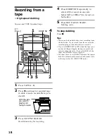 Предварительный просмотр 18 страницы Sony MHC-VX55 Operating Instructions Manual