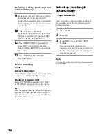 Preview for 36 page of Sony MHC-VX55 Operating Instructions Manual