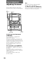 Preview for 38 page of Sony MHC-VX55 Operating Instructions Manual