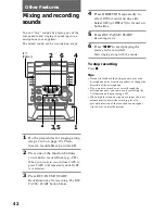 Preview for 42 page of Sony MHC-VX55 Operating Instructions Manual