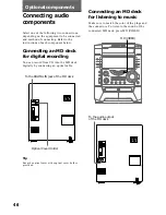 Предварительный просмотр 46 страницы Sony MHC-VX55 Operating Instructions Manual