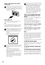 Preview for 6 page of Sony MHC-VX88 Operating Instructions Manual