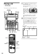 Preview for 14 page of Sony MHC-VX88 Operating Instructions Manual