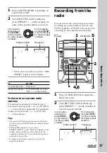 Предварительный просмотр 17 страницы Sony MHC-VX88 Operating Instructions Manual