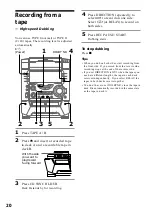 Предварительный просмотр 20 страницы Sony MHC-VX88 Operating Instructions Manual