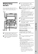 Preview for 21 page of Sony MHC-VX88 Operating Instructions Manual