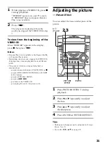 Preview for 31 page of Sony MHC-VX88 Operating Instructions Manual