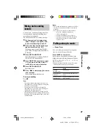 Preview for 27 page of Sony MHC-VX888 Operating Instructions Manual