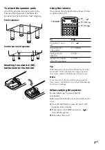 Preview for 7 page of Sony MHC-VX90AV Operating Instructions Manual