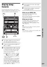 Предварительный просмотр 23 страницы Sony MHC-VX90AV Operating Instructions Manual