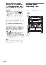 Предварительный просмотр 26 страницы Sony MHC-VX90AV Operating Instructions Manual