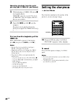 Preview for 34 page of Sony MHC-VX90AV Operating Instructions Manual