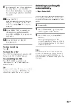 Preview for 41 page of Sony MHC-VX90AV Operating Instructions Manual