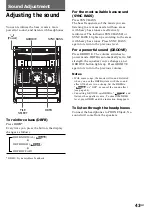 Preview for 43 page of Sony MHC-VX90AV Operating Instructions Manual