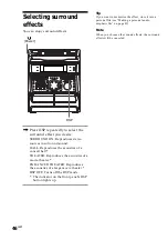 Preview for 46 page of Sony MHC-VX90AV Operating Instructions Manual