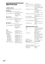 Preview for 62 page of Sony MHC-VX90AV Operating Instructions Manual