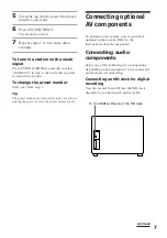 Preview for 7 page of Sony MHC-W550 Operating Instructions Manual