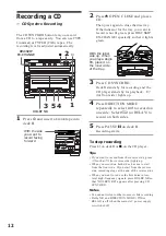 Preview for 12 page of Sony MHC-W550 Operating Instructions Manual