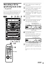 Предварительный просмотр 23 страницы Sony MHC-W550 Operating Instructions Manual