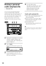 Preview for 30 page of Sony MHC-W550 Operating Instructions Manual