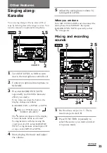 Preview for 31 page of Sony MHC-W550 Operating Instructions Manual