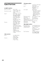 Preview for 40 page of Sony MHC-W550 Operating Instructions Manual